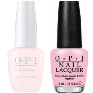 OPI GelColor And Nail Lacquer, T69, Love Is In The Bare, 0.5oz 